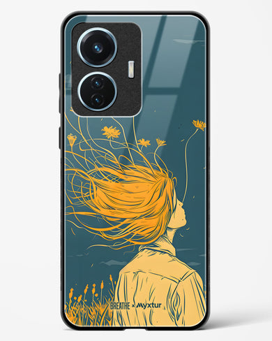 Golden Cascade [BREATHE] Glass Case Phone Cover (Vivo)
