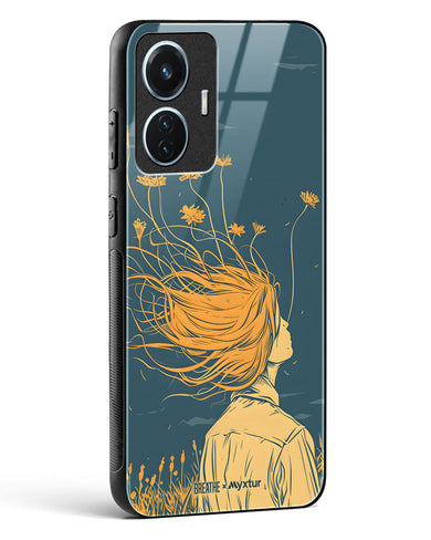 Golden Cascade [BREATHE] Glass Case Phone Cover (Vivo)