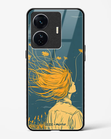 Golden Cascade [BREATHE] Glass Case Phone Cover (Vivo)