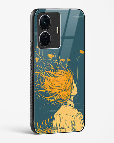 Golden Cascade [BREATHE] Glass Case Phone Cover (Vivo)