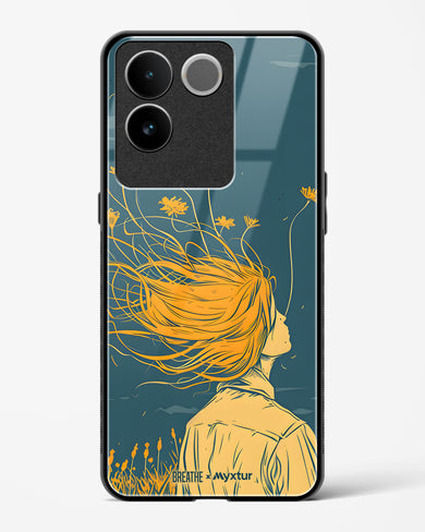 Golden Cascade [BREATHE] Glass Case Phone Cover (Vivo)