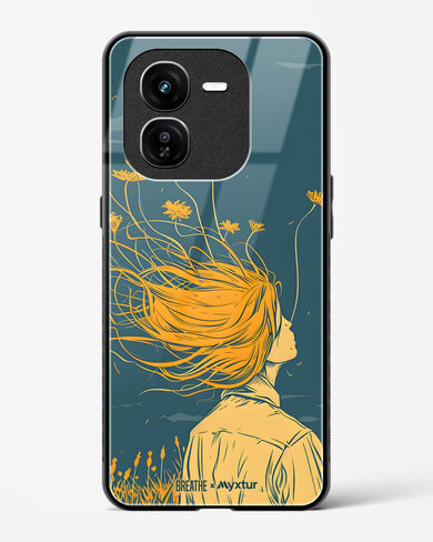 Golden Cascade [BREATHE] Glass Case Phone Cover (Vivo)