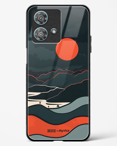 Fiery Nightfall [BREATHE] Glass Case Phone Cover (Motorola)