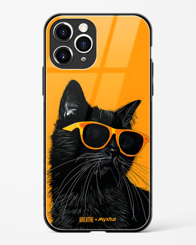 Feline Flair [BREATHE] Glass Case Phone Cover (Apple)