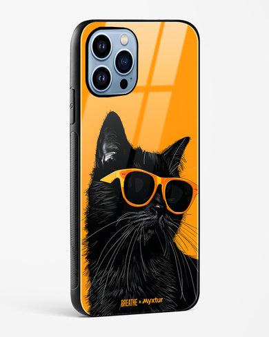 Feline Flair [BREATHE] Glass Case Phone Cover (Apple)