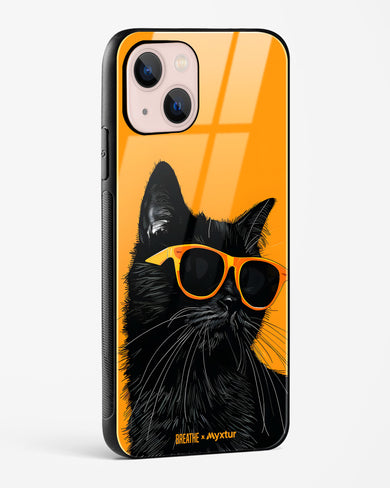 Feline Flair [BREATHE] Glass Case Phone Cover (Apple)