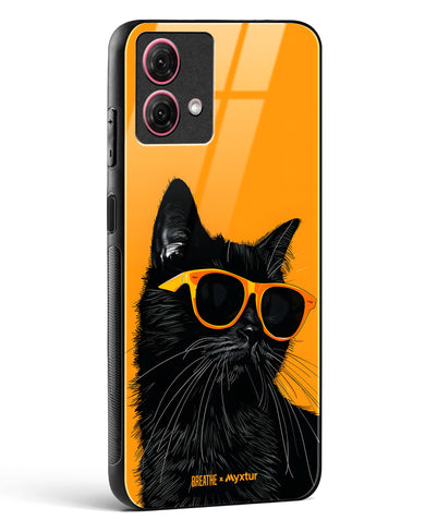 Feline Flair [BREATHE] Glass Case Phone Cover (Motorola)
