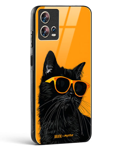 Feline Flair [BREATHE] Glass Case Phone Cover (Motorola)
