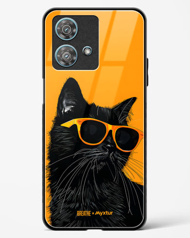 Feline Flair [BREATHE] Glass Case Phone Cover (Motorola)