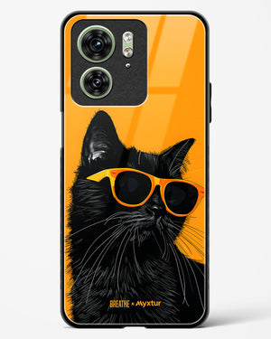 Feline Flair [BREATHE] Glass Case Phone Cover (Motorola)