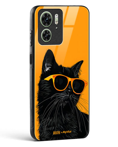 Feline Flair [BREATHE] Glass Case Phone Cover (Motorola)