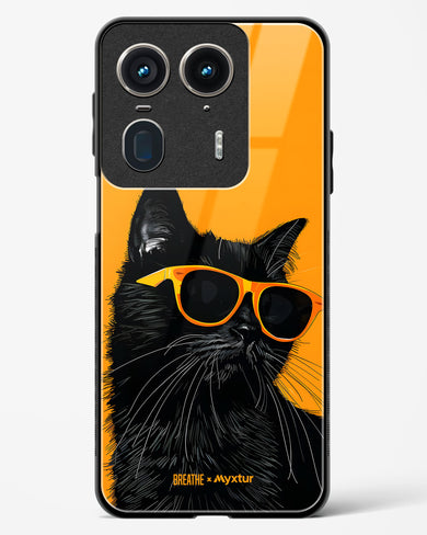 Feline Flair [BREATHE] Glass Case Phone Cover (Motorola)