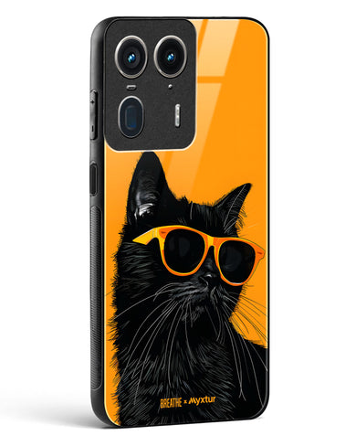 Feline Flair [BREATHE] Glass Case Phone Cover (Motorola)