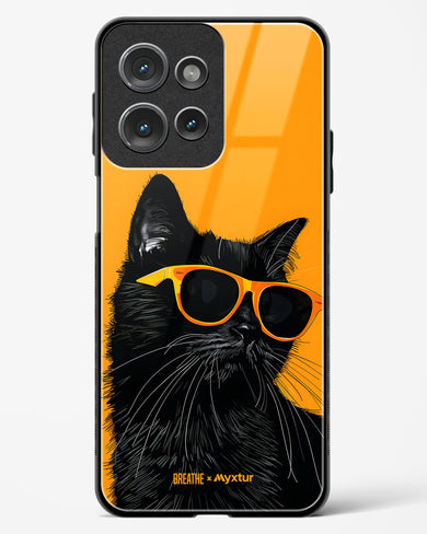 Feline Flair [BREATHE] Glass Case Phone Cover (Motorola)