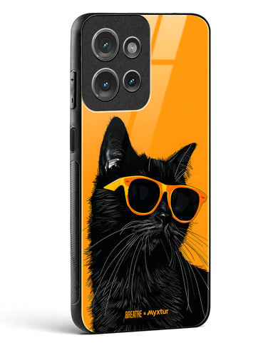 Feline Flair [BREATHE] Glass Case Phone Cover (Motorola)