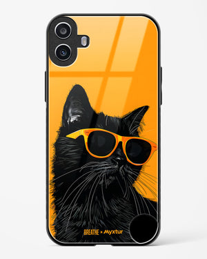 Feline Flair [BREATHE] Glass Case Phone Cover (Nothing)