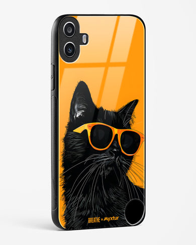 Feline Flair [BREATHE] Glass Case Phone Cover (Nothing)