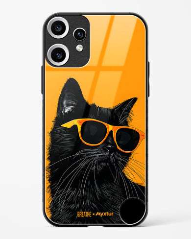 Feline Flair [BREATHE] Glass Case Phone Cover (Nothing)