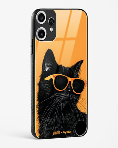 Feline Flair [BREATHE] Glass Case Phone Cover (Nothing)