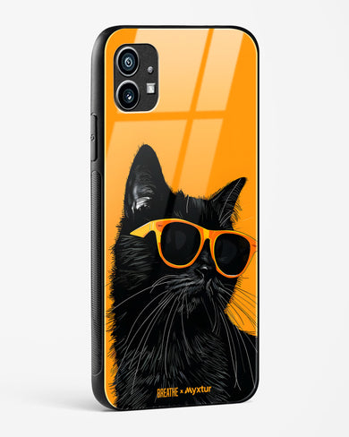 Feline Flair [BREATHE] Glass Case Phone Cover (Nothing)