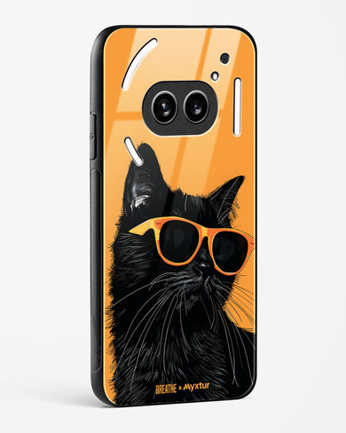 Feline Flair [BREATHE] Glass Case Phone Cover (Nothing)