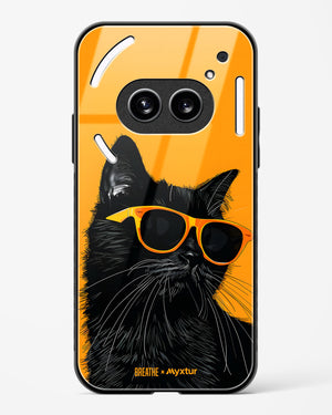 Feline Flair [BREATHE] Glass Case Phone Cover (Nothing)