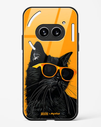 Feline Flair [BREATHE] Glass Case Phone Cover (Nothing)