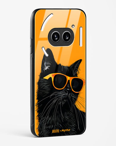 Feline Flair [BREATHE] Glass Case Phone Cover (Nothing)