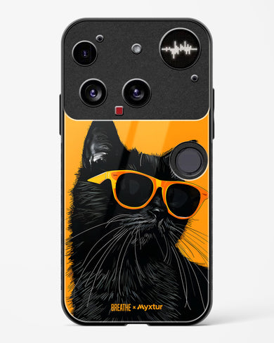 Feline Flair [BREATHE] Glass Case Phone Cover (Nothing)