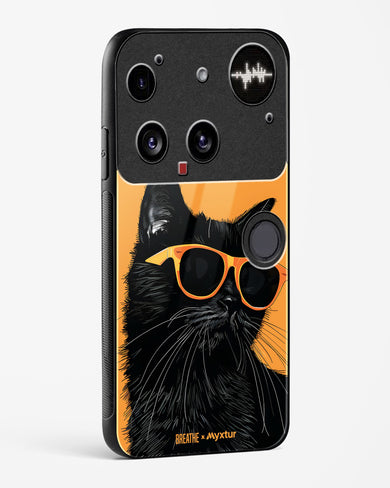 Feline Flair [BREATHE] Glass Case Phone Cover (Nothing)