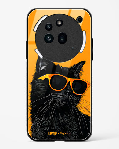Feline Flair [BREATHE] Glass Case Phone Cover (Nothing)