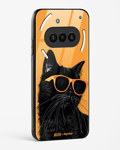 Feline Flair [BREATHE] Glass Case Phone Cover (Nothing)