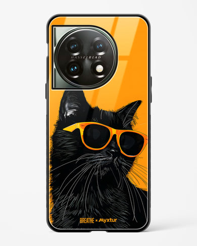 Feline Flair [BREATHE] Glass Case Phone Cover (OnePlus)