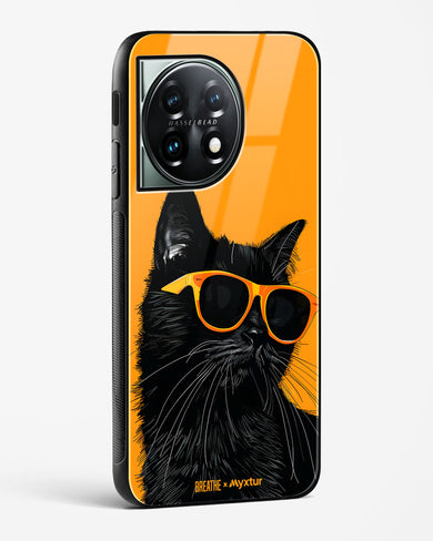 Feline Flair [BREATHE] Glass Case Phone Cover (OnePlus)