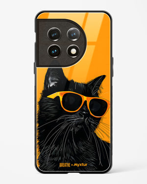 Feline Flair [BREATHE] Glass Case Phone Cover (OnePlus)