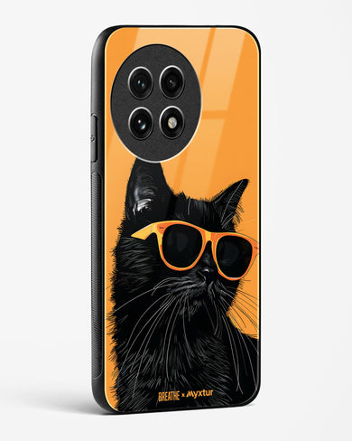 Feline Flair [BREATHE] Glass Case Phone Cover (OnePlus)