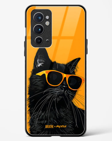 Feline Flair [BREATHE] Glass Case Phone Cover (OnePlus)