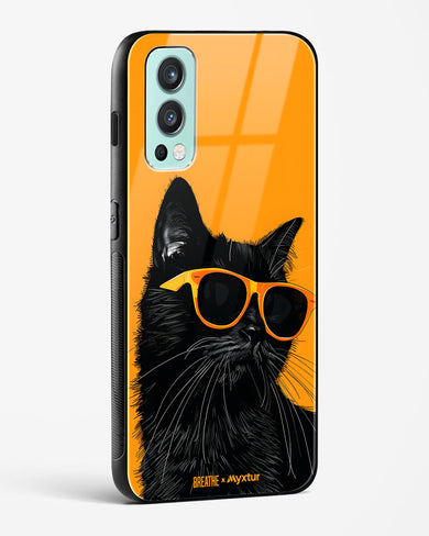 Feline Flair [BREATHE] Glass Case Phone Cover (OnePlus)