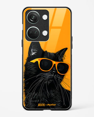 Feline Flair [BREATHE] Glass Case Phone Cover (OnePlus)