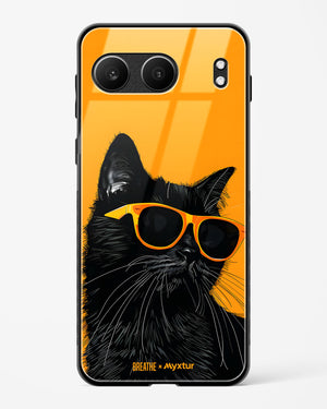 Feline Flair [BREATHE] Glass Case Phone Cover (OnePlus)