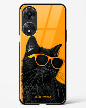 Feline Flair [BREATHE] Glass Case Phone Cover (Oppo)