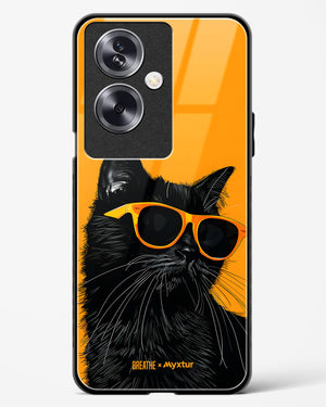 Feline Flair [BREATHE] Glass Case Phone Cover (Oppo)