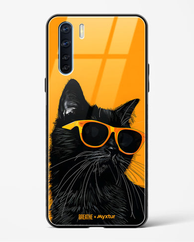 Feline Flair [BREATHE] Glass Case Phone Cover (Oppo)