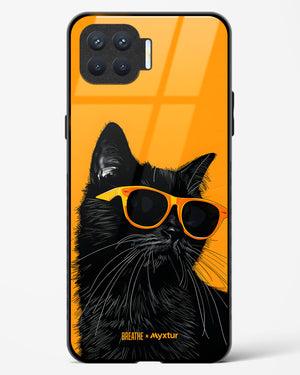 Feline Flair [BREATHE] Glass Case Phone Cover (Oppo)