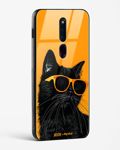 Feline Flair [BREATHE] Glass Case Phone Cover (Oppo)