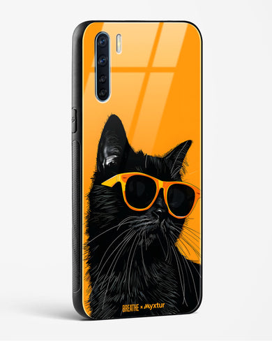 Feline Flair [BREATHE] Glass Case Phone Cover (Oppo)