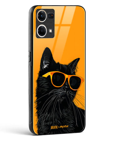 Feline Flair [BREATHE] Glass Case Phone Cover (Oppo)