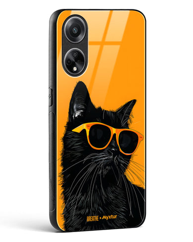 Feline Flair [BREATHE] Glass Case Phone Cover (Oppo)