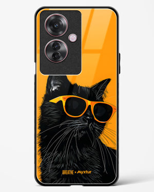 Feline Flair [BREATHE] Glass Case Phone Cover (Oppo)