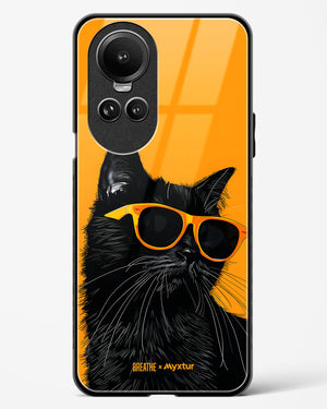 Feline Flair [BREATHE] Glass Case Phone Cover (Oppo)